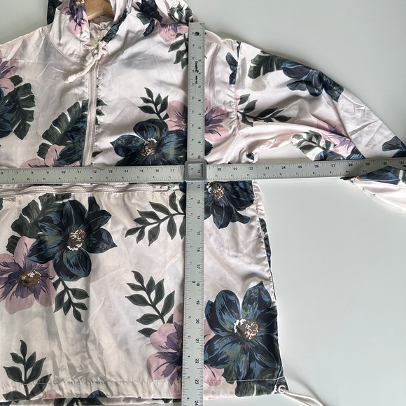 Thread‎ & Supply Floral Anorak Hoodied Windbreaker Lightweight Fairy Medium NWOT - Picture 11 of 11
